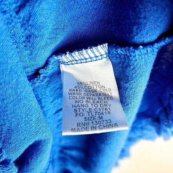 Umgee Red, White & Boujee Dress, Sleeveless, V-Neck, Sz M - Picture 12 of 12